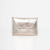 Laudeen | Ann Kurz | Wallet | Tiny Envelope | Metallic Platin