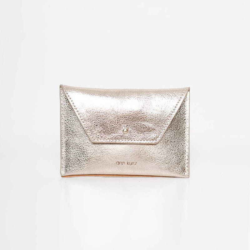 Laudeen | Ann Kurz | Wallet | Tiny Envelope | Metallic Platin