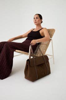 Laudeen | Ann Kurz | Bag | The Greatest Shopper | Suede Dark Taupe