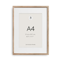 Little Otja oak picture frame A4 with cream mat