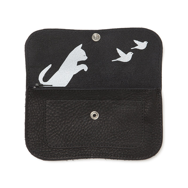 Laudeen | Keecie | Wallet | Cat Chase Medium | Black