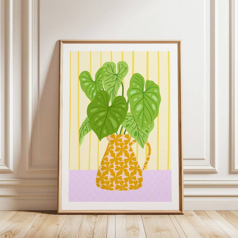 Laudeen | Muchable | A4 poster illustration art print - plant in vase design