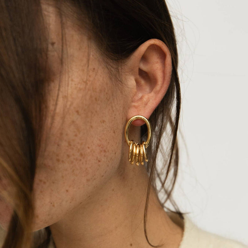 Laudeen | GISEL B | Earrings Rita - 24K Gold Plated