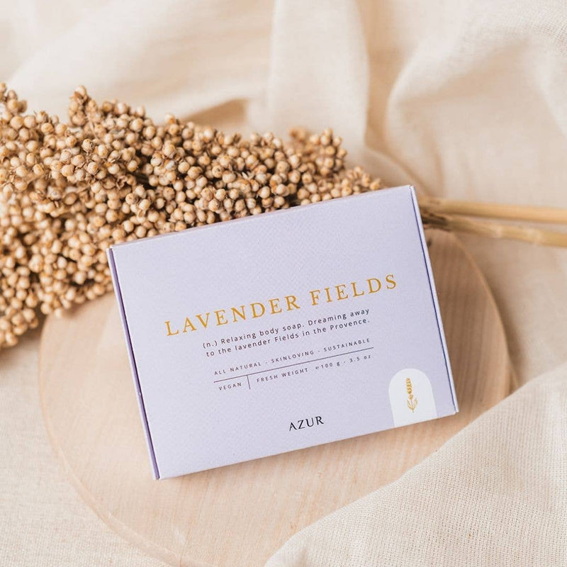 Laudeen | Azur Natural Bodycare | LAVENDER FIELDS | Body bar | Natural soap