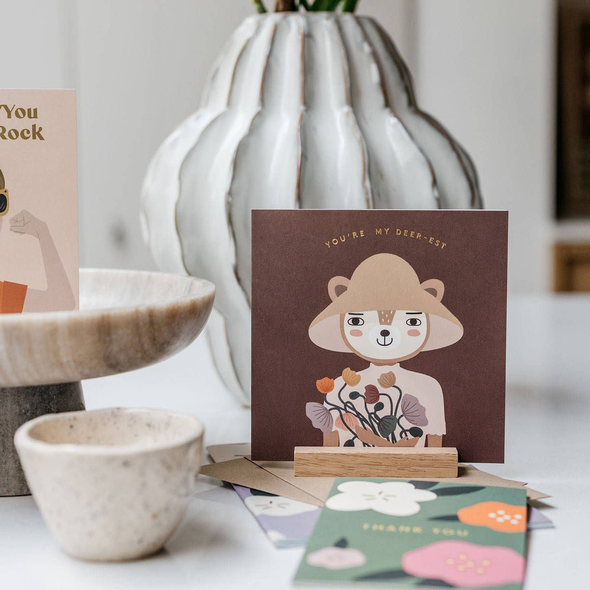 Laudeen | Little Otja | Oak A6 Stand, Display for Cards & Small Prints