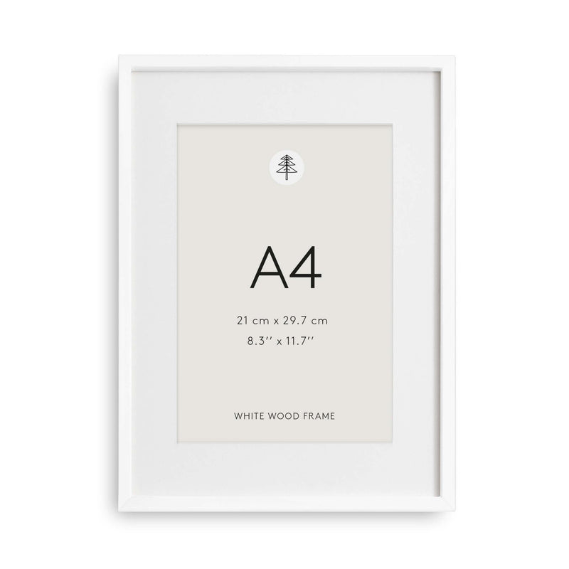 Laudeen | Little Otja | Picture Frame White, A4
