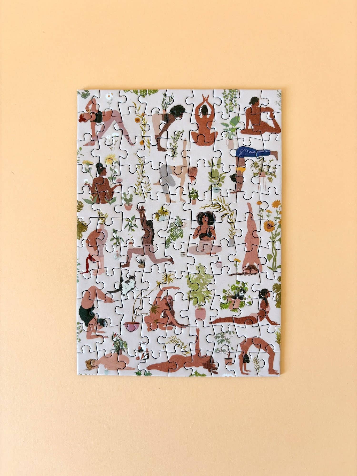 Laudeen | Piecely Puzzles | Plant Yoga | Mini puzzle | 99 pcs