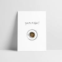 Laudeen | LOVE IS THE NEW BLACK | Coffee - Postcard