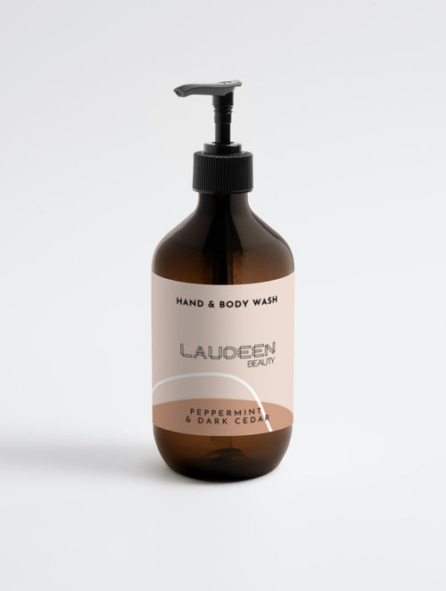 Laudeen - Hand & Body Wash - Peppermint & Dark Cedar - LAUDEEN BEAUTY