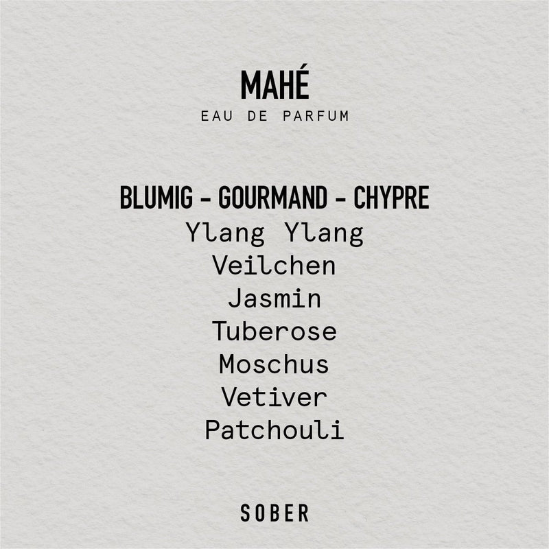 Laudeen | SOBER | MAHÉ - Eau de Parfum 50 ml